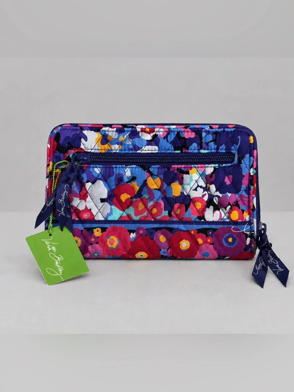 Vera Bradley Turn Lock Wallet Impressionista Floral Quilted Retired New
